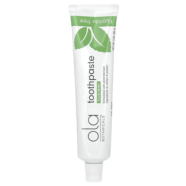 Dr. Mercola, Ola Botanicals 無氟牙膏，圖爾西薄荷，3 盎司（85 克）