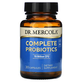Dr. Mercola, Probióticos Completos, 70 Bilhões de UFCs, 30 Cápsulas