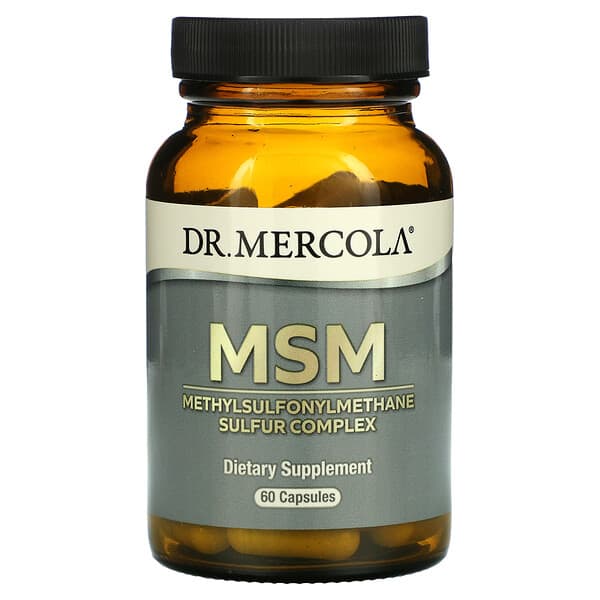 Dr. Mercola, MSM、メチルスルフォニルメタン硫黄複合体、60粒