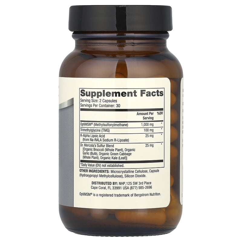 Mowl Capsuloid カプセロイド MSM, Metilsülfonilmetan Kükürt Kompleksi, 60 Kapsül