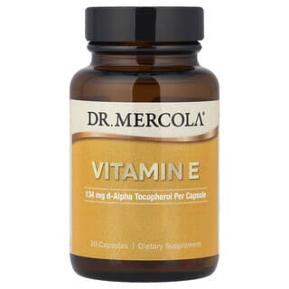 Dr. Mercola, Vitamina E, 134 mg, 30 Cápsulas
