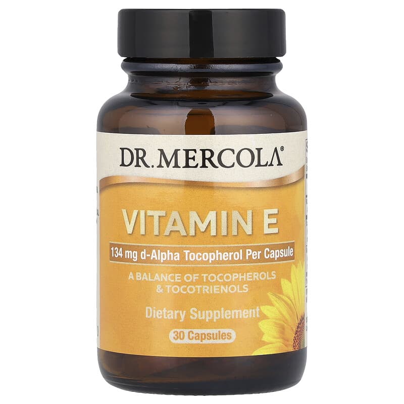 Dr. Mercola, Vitamin E, 134 mg, 30 Capsules