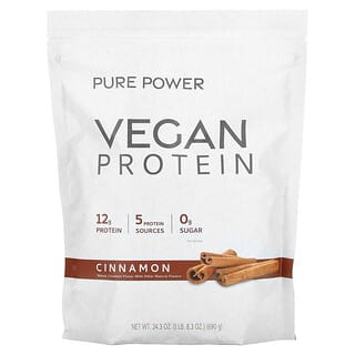 Dr. Mercola, Pure Power, Vegan Protein, Cinnamon, 1 lb 8.3 oz (690 g)
