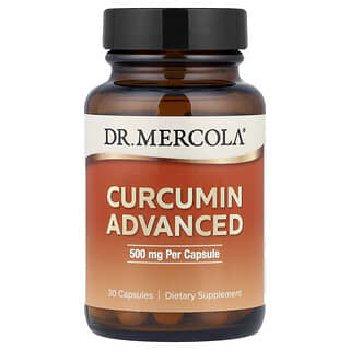 Dr. Mercola, Curcumin Advanced, 30 պարկուճ (500 մգ մեկ դեղապատիճում)