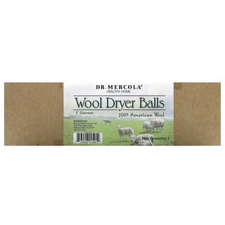 Dr. Mercola, Wool Dryer Balls, 3 Balls