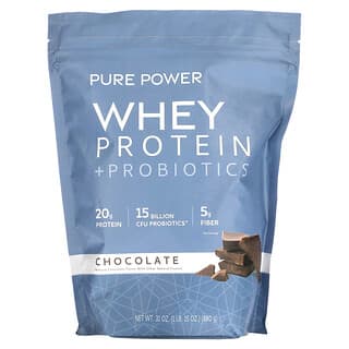 Dr. Mercola, Pure Power, Protéines de lactosérum + Probiotiques, 880 g