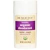Organic Deodorant, Lavender, 2.5 oz (70.8 g)