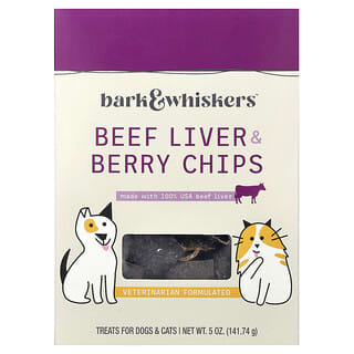 Dr. Mercola, Healthy Pet Essentials, укусы печени и ягод, для собак и кошек, говяжья печень Angus, 141,74 г (5 унций)