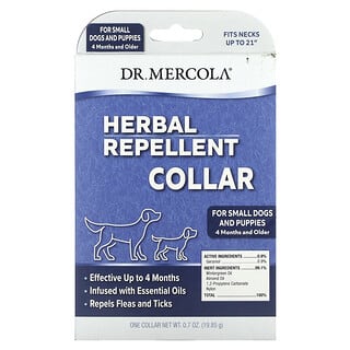 Dr. Mercola, 草本驱虫衣领，小狗适用，一个衣领，0.7 盎司 （19.85 克）