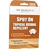 Spot On Topical Herbal Repellent, For Dogs & Puppies, 3 Applicators, 0.17 fl oz (5 ml) Each