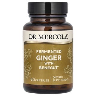 Dr. Mercola, Fermented Ginger With Benegut, fermentierter Ingwer mit Benegut, 60 Kapseln
