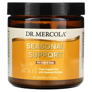 Dr. Mercola, 健康寵物，季節性保健，貓和狗用，3.17盎司（90克）