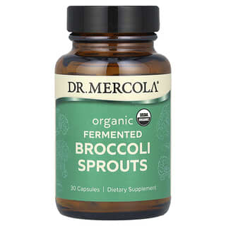 Dr. Mercola, Brotes de brócoli orgánico fermentado, 30 cápsulas