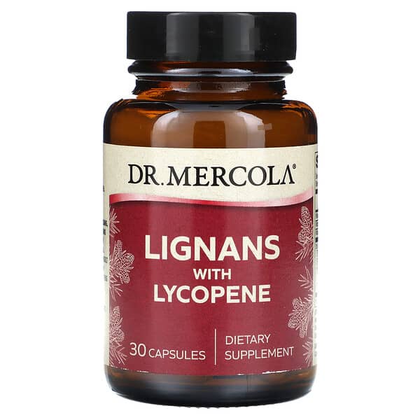 Dr. Mercola, 含茄紅素的木酚素，30 粒膠囊