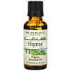 Organic Essential Oil, Thyme, ätherische Öle in Bio-Qualität, Thymian, 30 ml (1 fl. oz.)