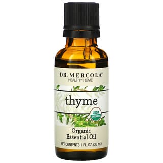 Dr. Mercola, Aceites esenciales orgánicos, Tomillo, 30 ml (1 oz. líq.)