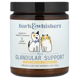 Dr. Mercola (닥터 머콜라), Bark & Whiskers™, 남성 내분비선 건강 증진, 강아지 및 고양이용, 113g(4oz)