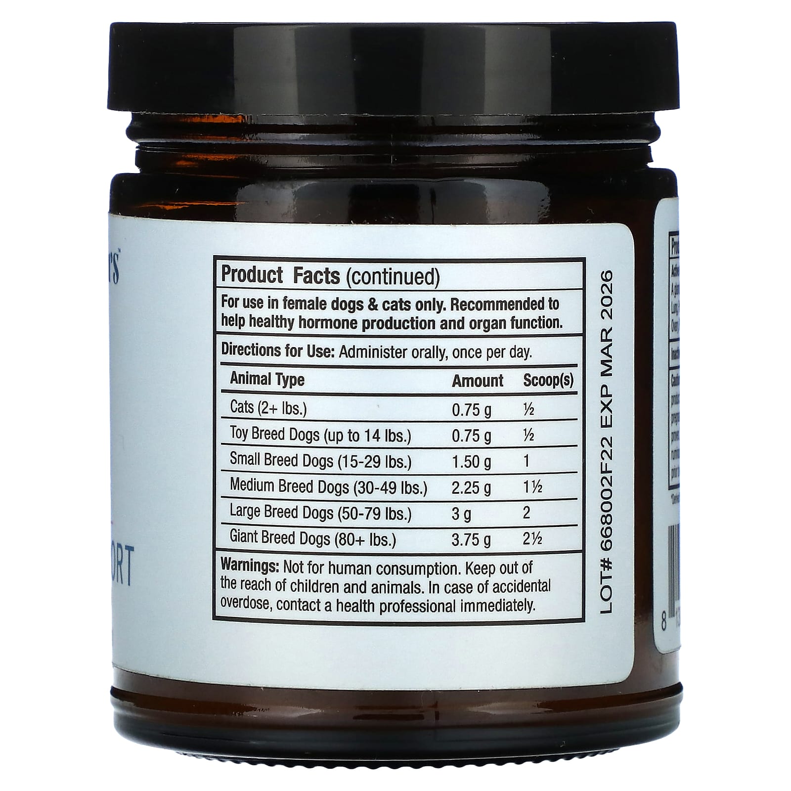 Dr. Mercola, Bark & Whiskers, Female Glandular Support, For Dogs & Cats