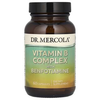 Dr. Mercola, Complexe de vitamine B contenant de la benfotiamine, 60 capsules