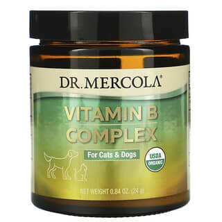 Dr. Mercola,  Комплекс витаминов B, для кошек и собак, 0,84 унции (24 г)