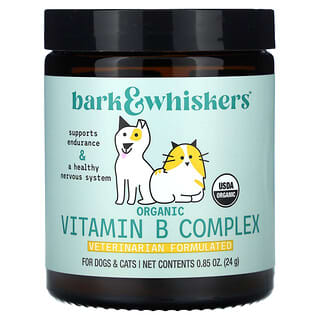 Dr. Mercola, Complexe de vitamines B biologique, Pour chiens et chats, 24 g