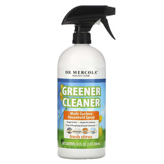 Dr. Mercola, 更綠色更清潔，多表面家用噴霧劑，新鮮柑橘，32 液量盎司（946 毫升）