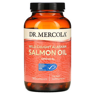 Dr. Mercola, Aceite de salmón silvestre de Alaska, 90 cápsulas