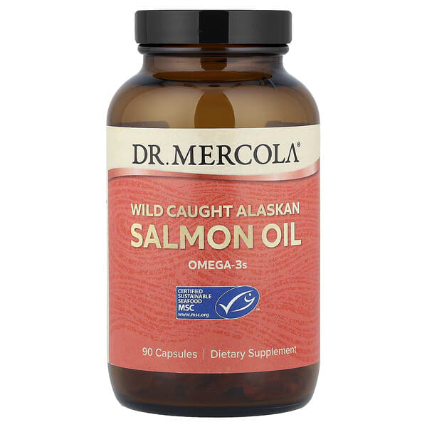 Dr. Mercola, Wild Caught Alaskan Salmon Oil, 90 Capsules — product photo 1