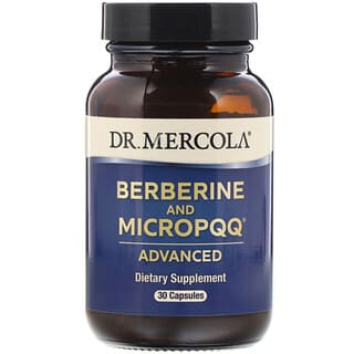 Dr. Mercola, 小蘗鹼與 MicroPQQ 高級型，30 粒膠囊