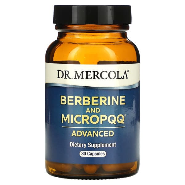 Dr. Mercola, Berberine and MicroPQQ Advanced（ベルベリントマイクロPQQアドバンスド）、30カプセル