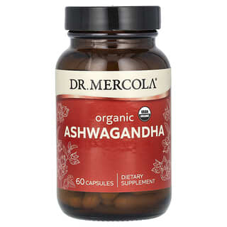 Dr. Mercola, Organik Ashwagandha, 60 Kapsül