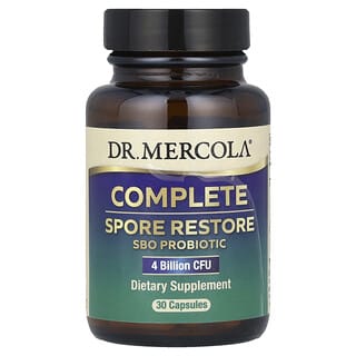 Dr. Mercola, Restauration complète des spores, 4 milliards d'UFC, 30 capsules