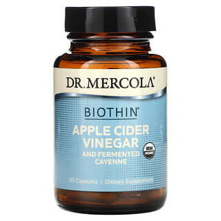 Dr. Mercola, біотин, яблучний оцет і ферментований каєнський перець, 30 капсул