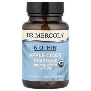 Dr. Mercola, Biothin, Apple Cider Vinegar and Fermented Cayenne, 30 Capsules