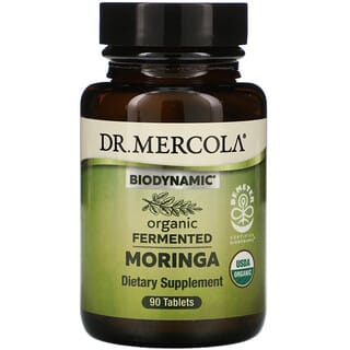 Dr. Mercola, Moringa biodinámica, orgánica y fermentada, 90 comprimidos