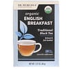Organic English Breakfast, Traditional Black Tea, 18 Tea Bags, 1.27 oz (36 g)
