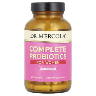 Dr. Mercola, Probióticos Completos para Mulheres, 70 Bilhões de UFCs, 90 Cápsulas