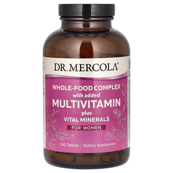 Whole-Food Complex with added Multivitamin plus Vital Minerals, For Women, 240 Tablets