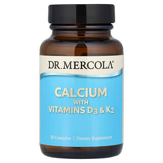 Dr. Mercola, Wapń z witaminami D3 i K2, 30 kapsułek