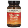 Vitamines D3 et K2, 90 capsules