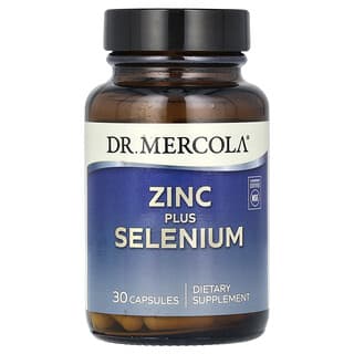 Dr. Mercola, Zinc plus Selenium, Zink plus Selen, 30 Kapseln