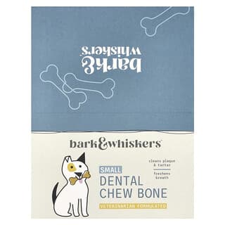 Dr. Mercola, Bark & Whiskers™, Dental Chew Bone, For Dogs, Small, 12 Bones, 0.7 oz (20 g) Each