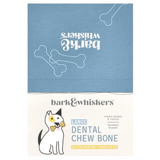 Dr. Mercola, Huesos masticables dentales, Grandes, Para perros, 12 huesos, 59 g (2,08 oz) cada uno
