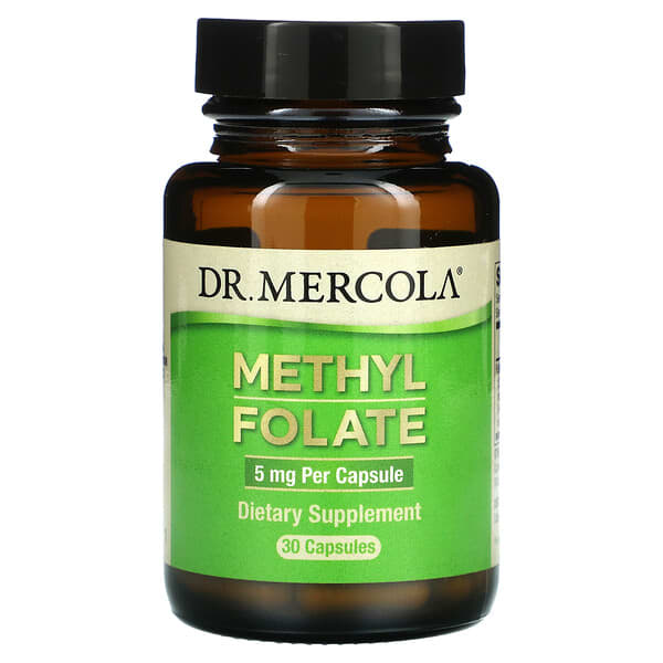 Dr. Mercola, Methyl Folate, 5 mg, 30 Cápsulas