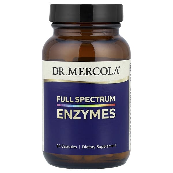 Dr. Mercola, Enzimas de espectro completo, 90 cápsulas