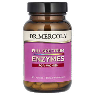 Dr. Mercola, Enzymes à spectre complet pour femme, 90 capsules