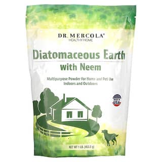 Dr. Mercola, Tierra de diatomeas con nim, 453,5 g (1 lb)
