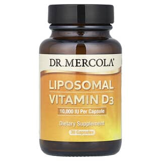 Dr. Mercola, Liposomal Vitamin D3, 10,000 IU, 30 Capsules