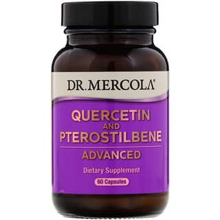Dr. Mercola, Quercetina y pteroestilbeno avanzados, 60 cápsulas