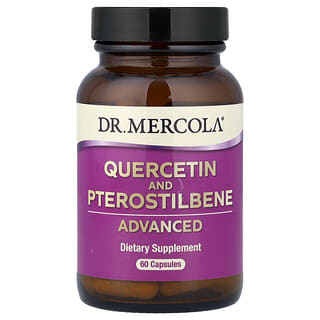 Dr. Mercola, Quercétine et ptérostilbène, Formule avancée, 60 capsules